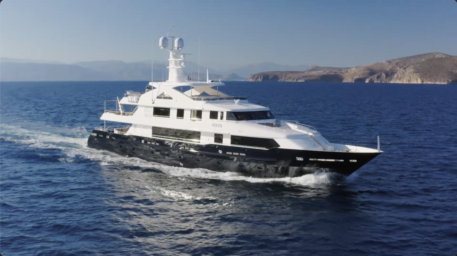 Yacht for sale on Mediterranean waters