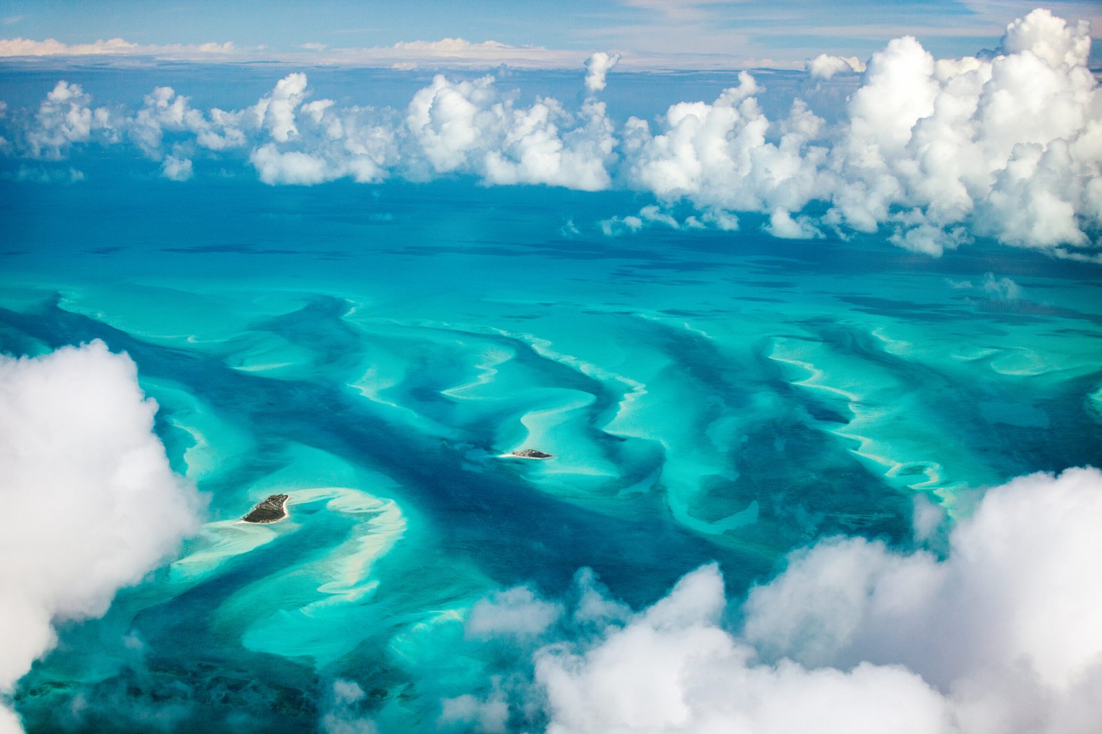 Beautiful,View,Of,Bahamas,Islands,From,Above