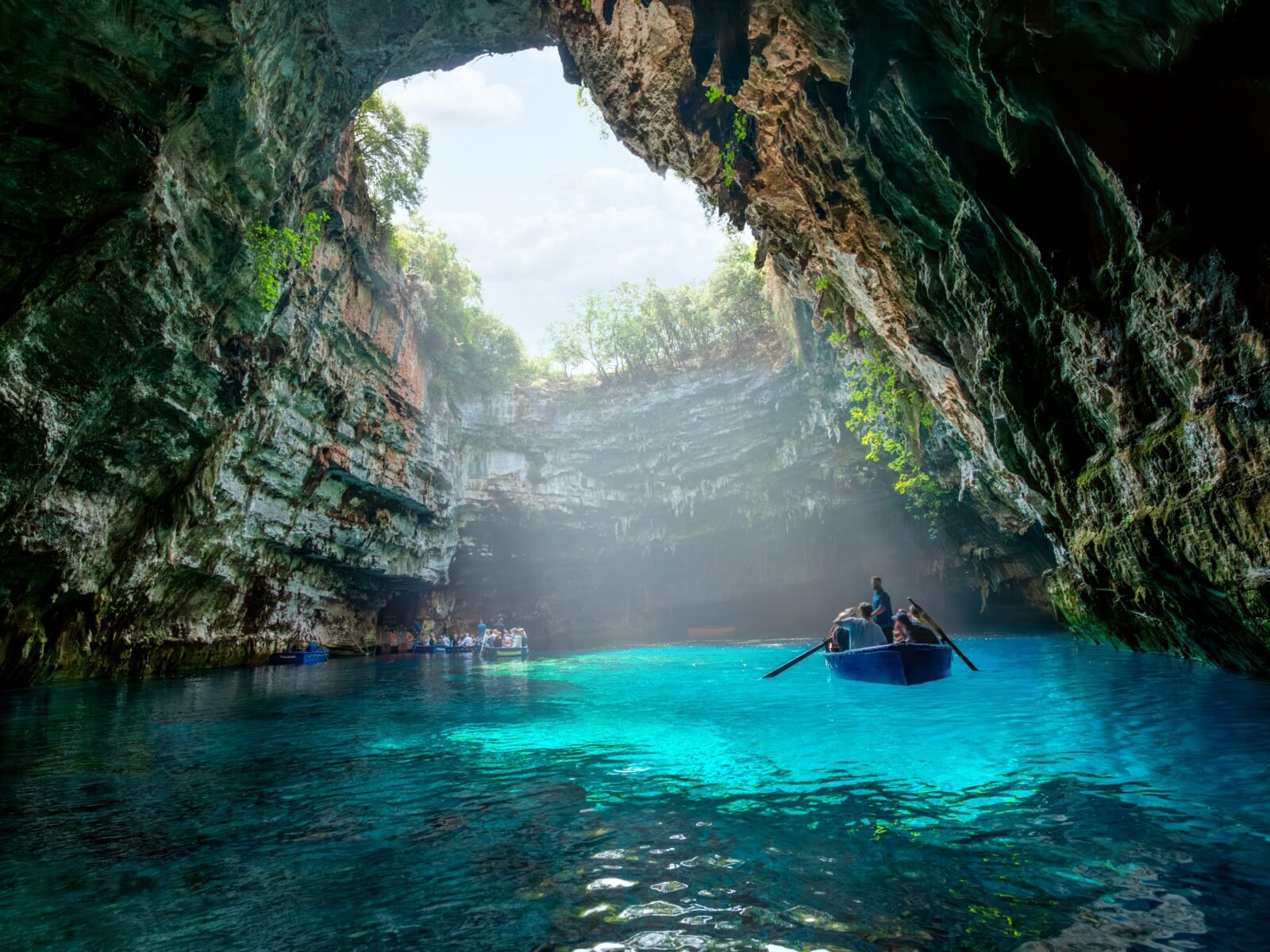 Melissani,Lake,On,Kefalonia,Island,,Greece