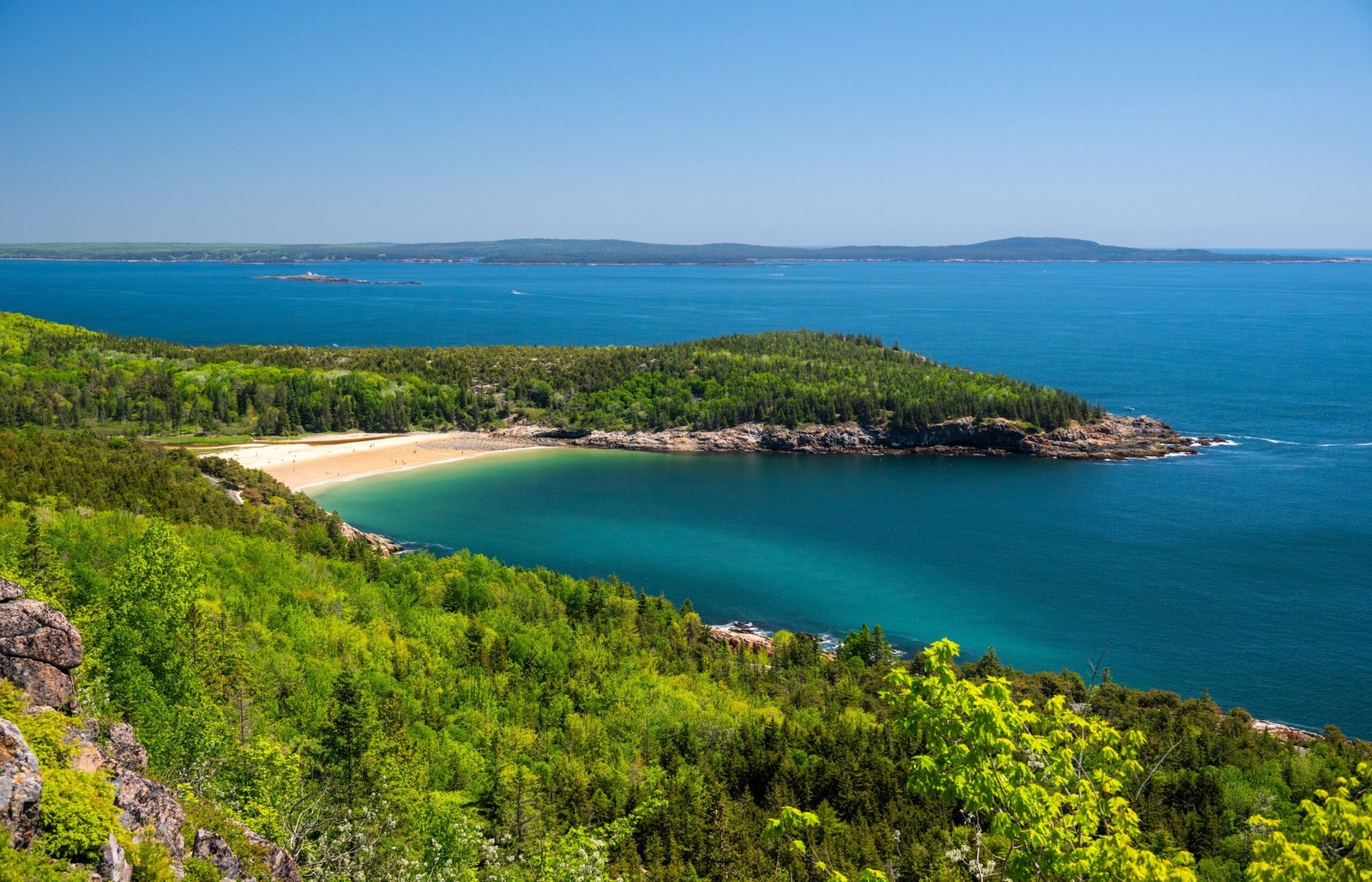 Beautiful,Waters,Of,Sand,Beach,From,The,Hills,Above,In