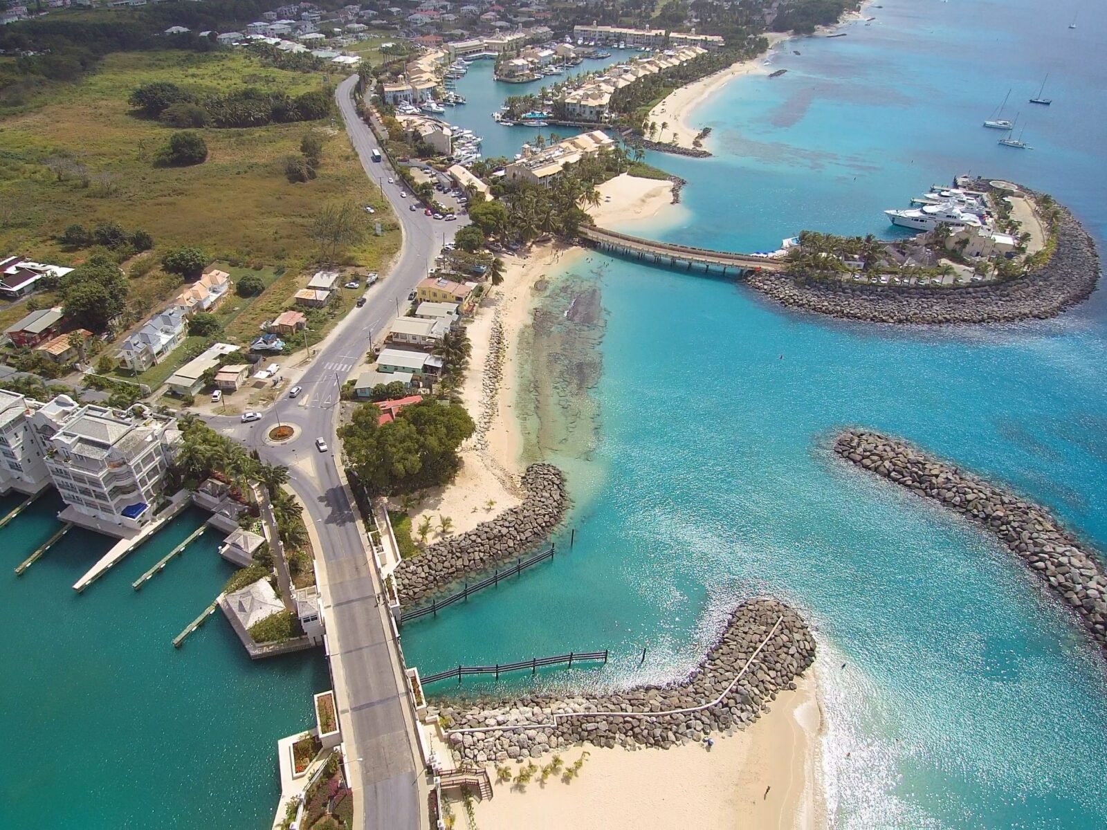 Island,Of,Barbados,Port,And,Marina,From,The,Sky