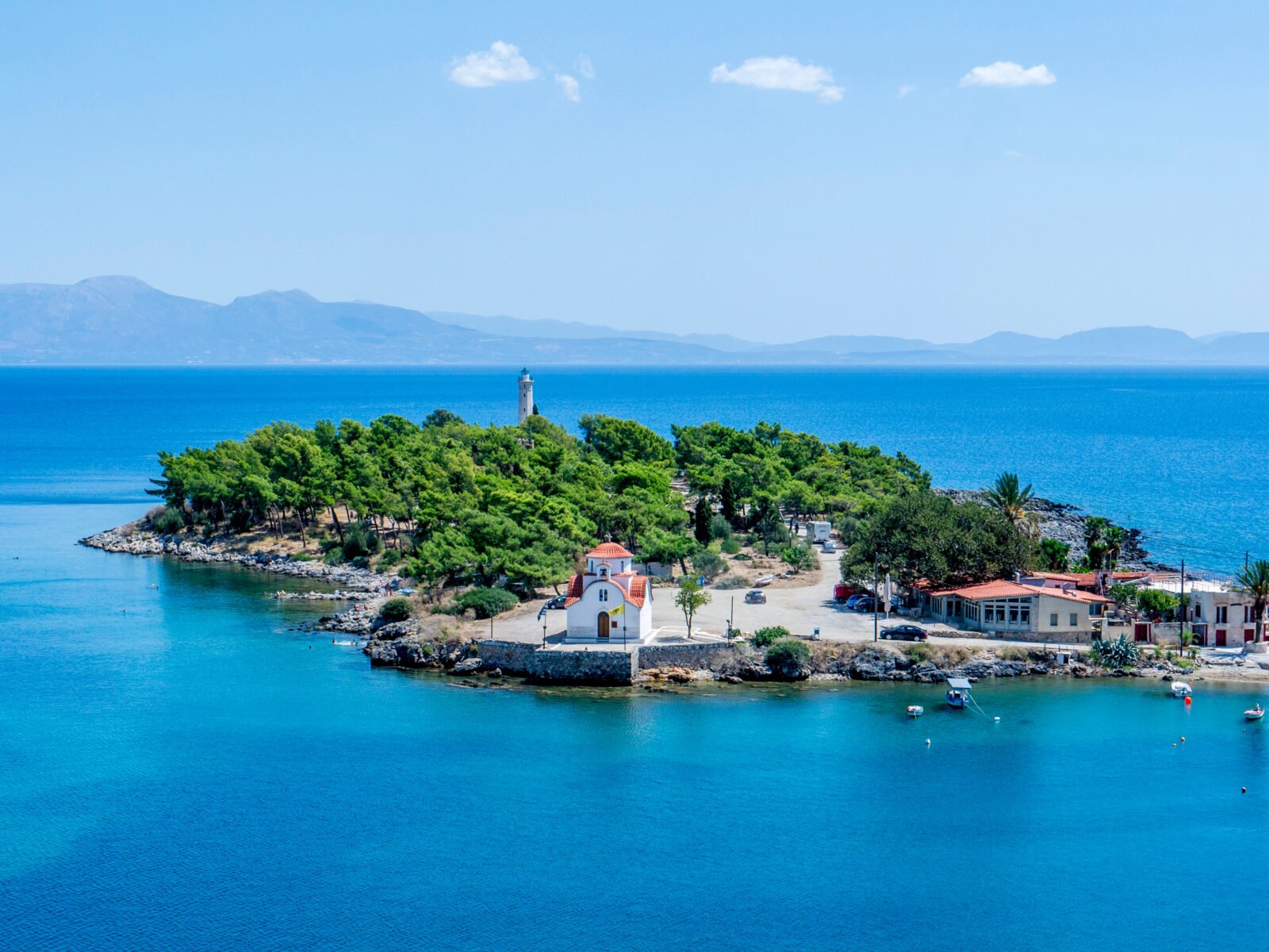 Cranae,Or,Kranai,(also,Marathonisi),Is,An,Island,Off,The