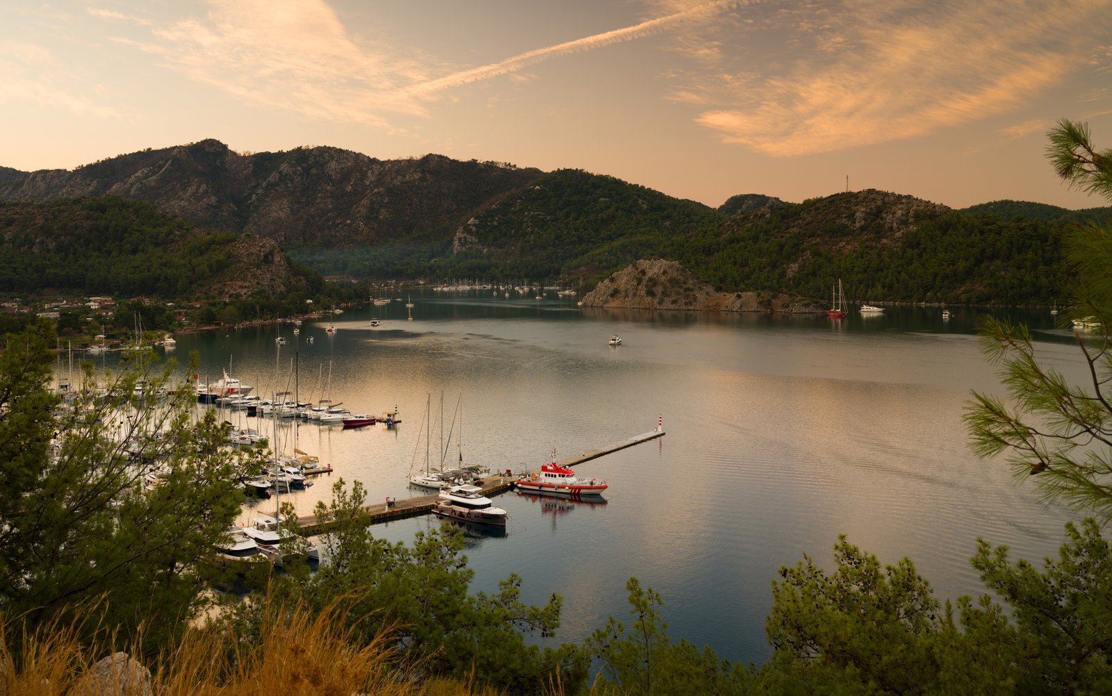 Beautiful,View,At,Sunrise,In,Kizkumu,Bay.,Orhaniye,Village.,Bozburun