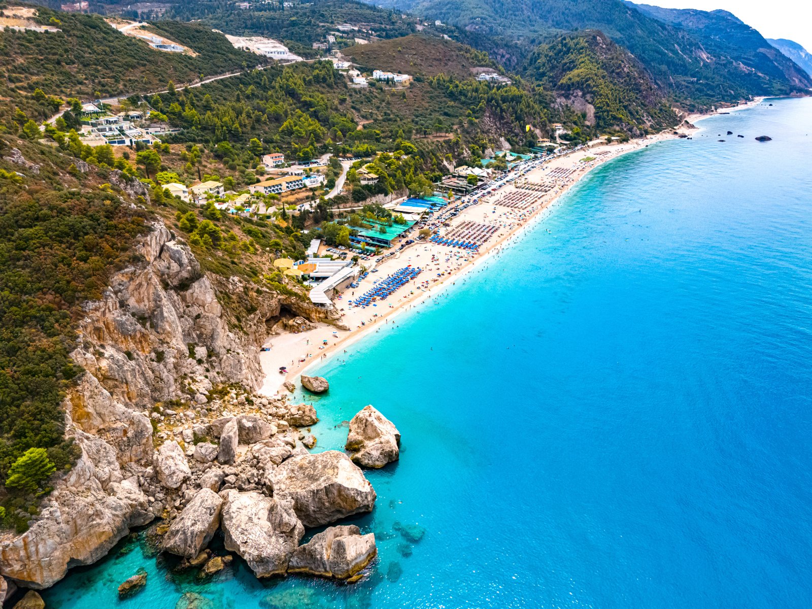 Kathisma,Beach,,On,The,Coast,Of,Lefkada,,In,The,Ionian