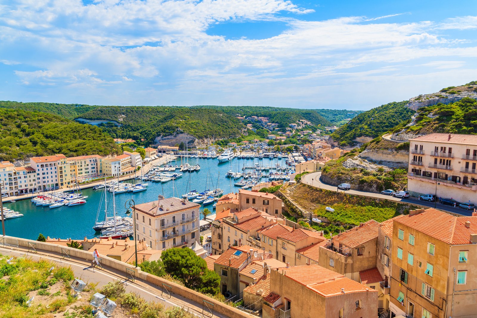 A,View,Of,Bonifacio,Port,And,Old,Town,,Corsica,Island,