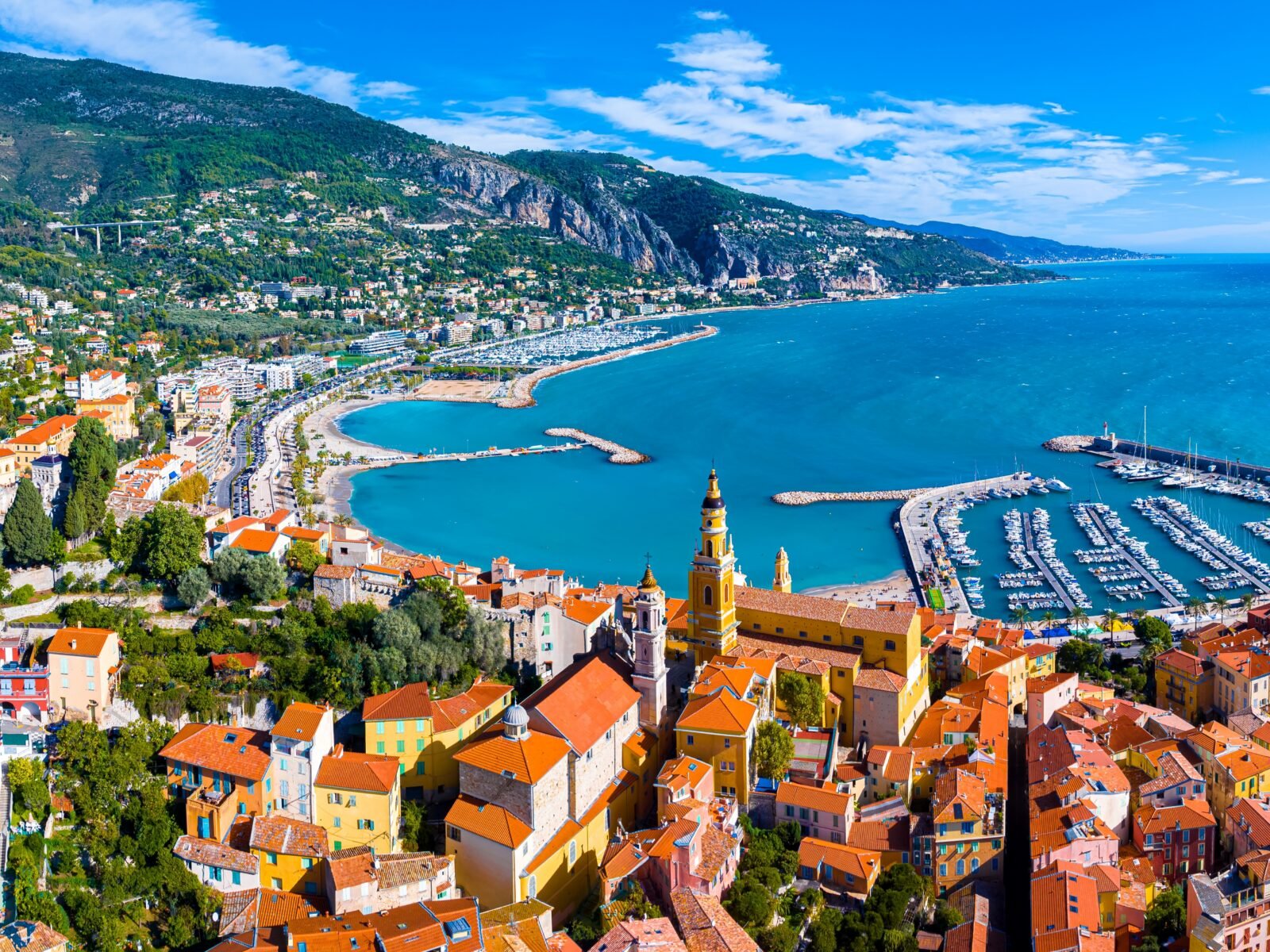 View,Of,Menton,,A,Town,On,The,French,Riviera,In
