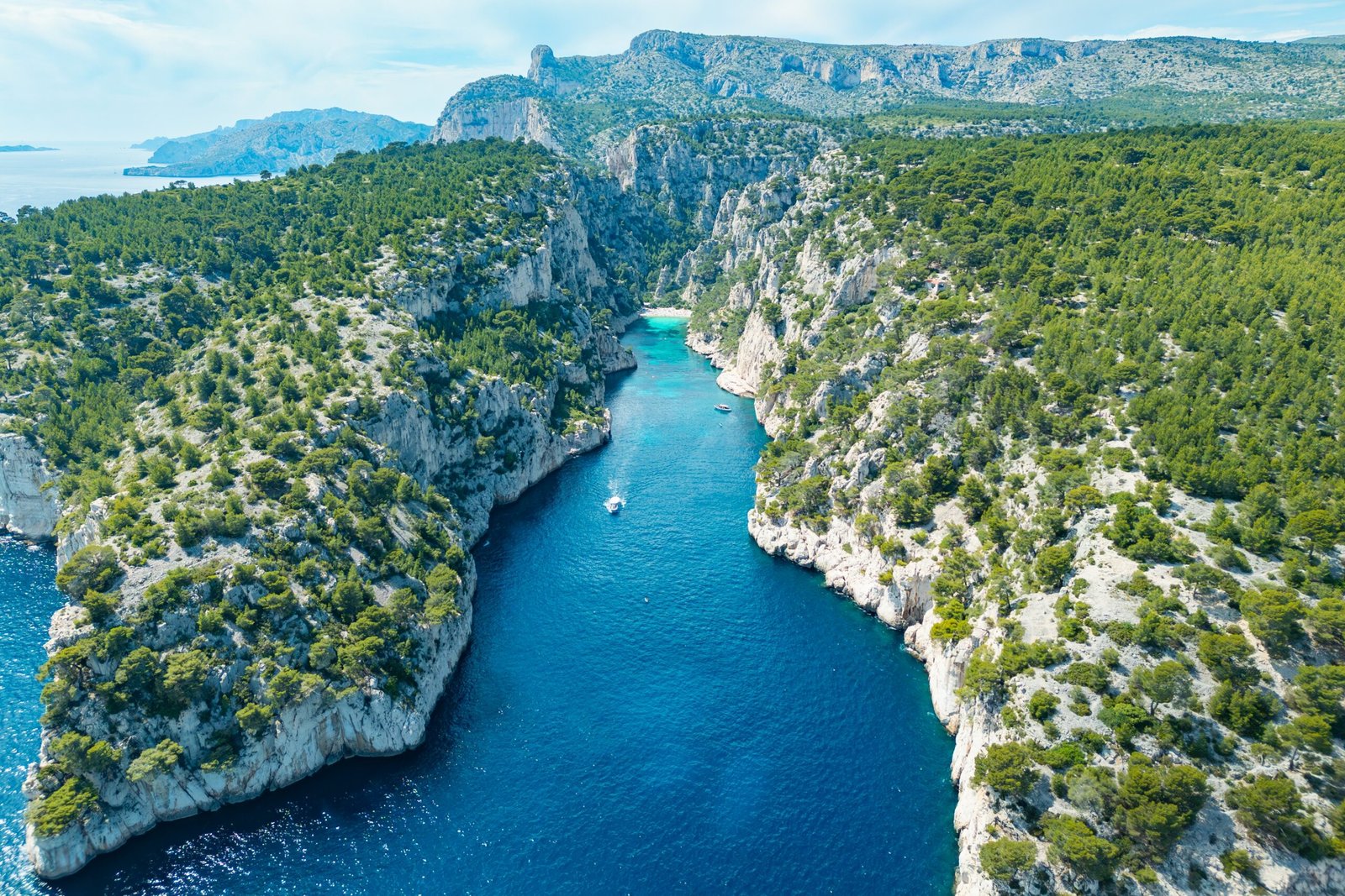 Aerial,View,Of,Calanques,National,Park,Near,Cassis,,Showing,Steep