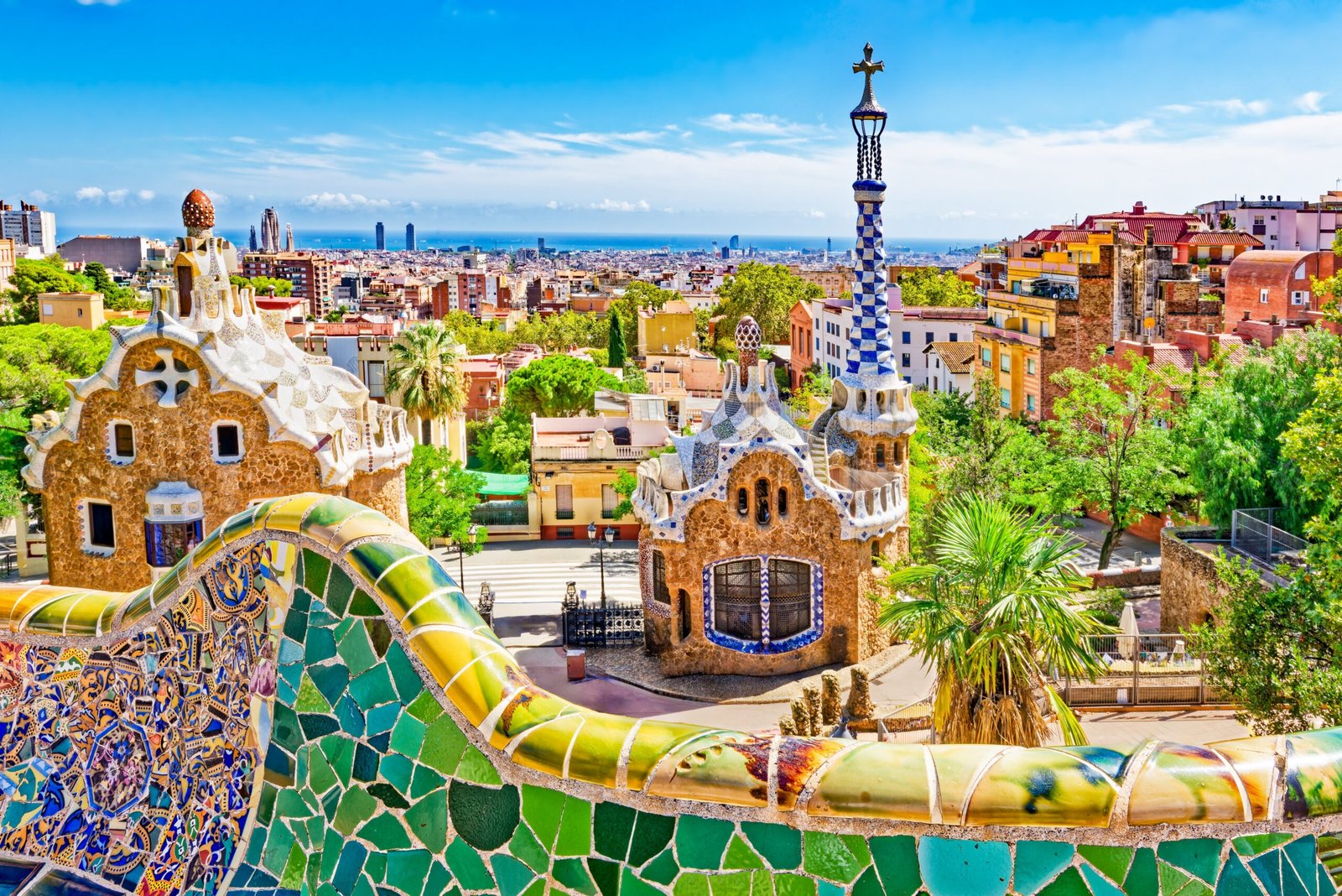 Barcelona.,Gorgeous,And,Amazing,Park,Guel.,Spain.